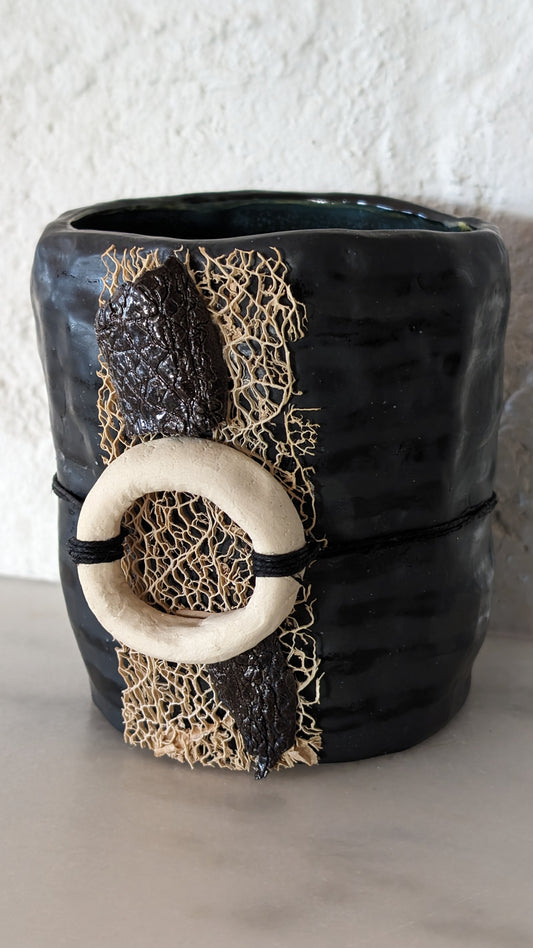 Porcelain Vase/Object Assemblage